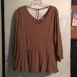 Peplum 3/4 sleeve